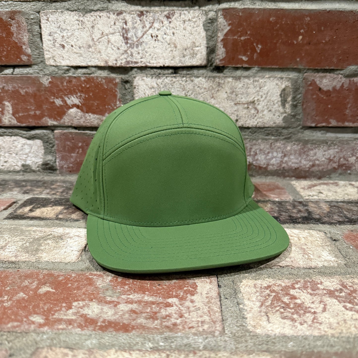 Richardson 169 7-Panel Hat with Customizable Leatherette Patch