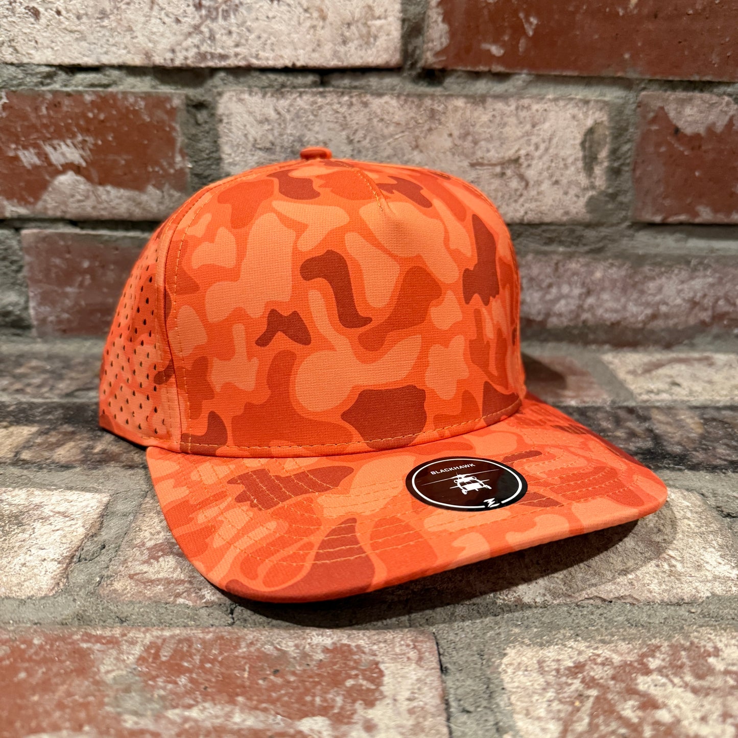 Zapped Blackhawk Hat with Customizable Leatherette Patch