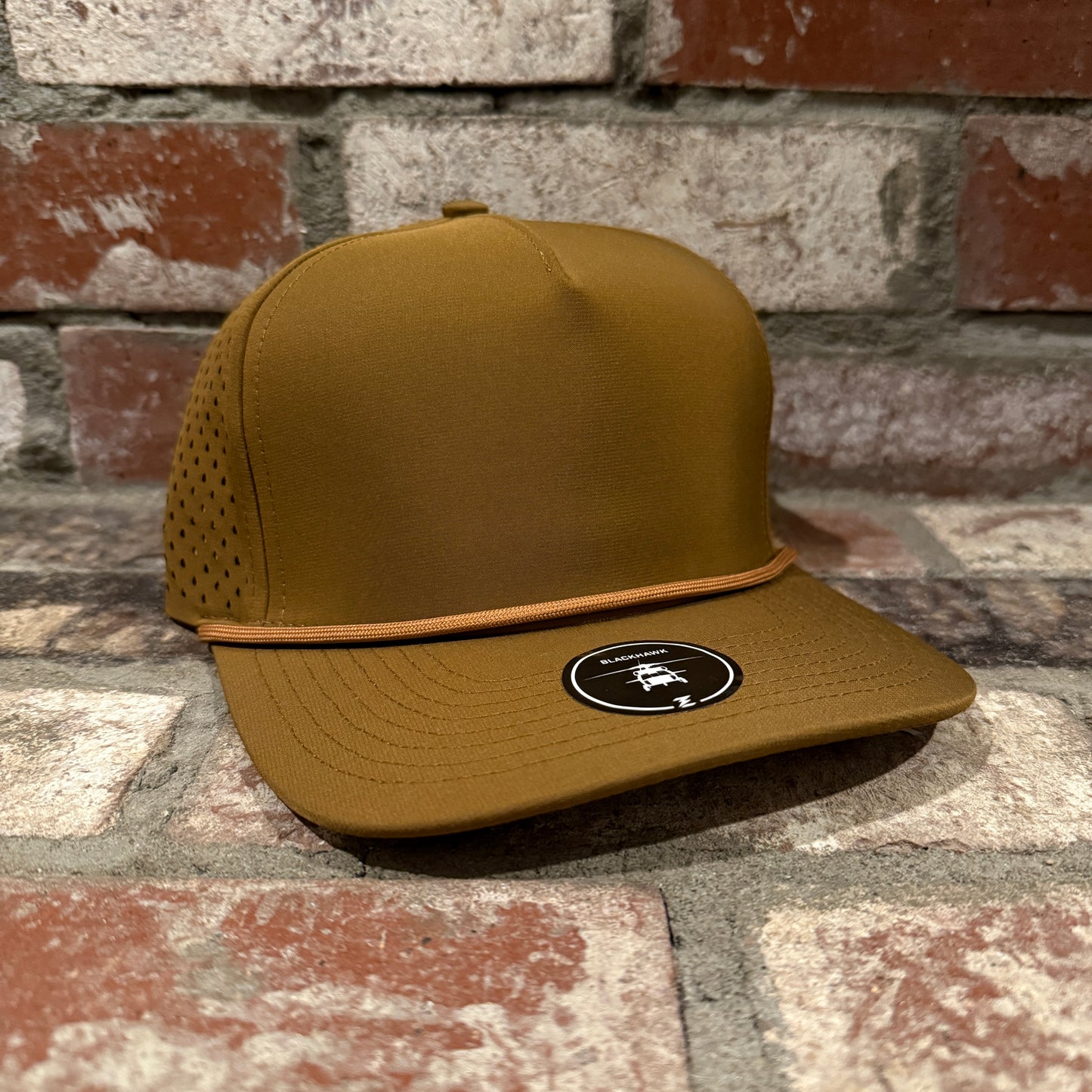 Zapped Blackhawk Hat with Customizable Leatherette Patch