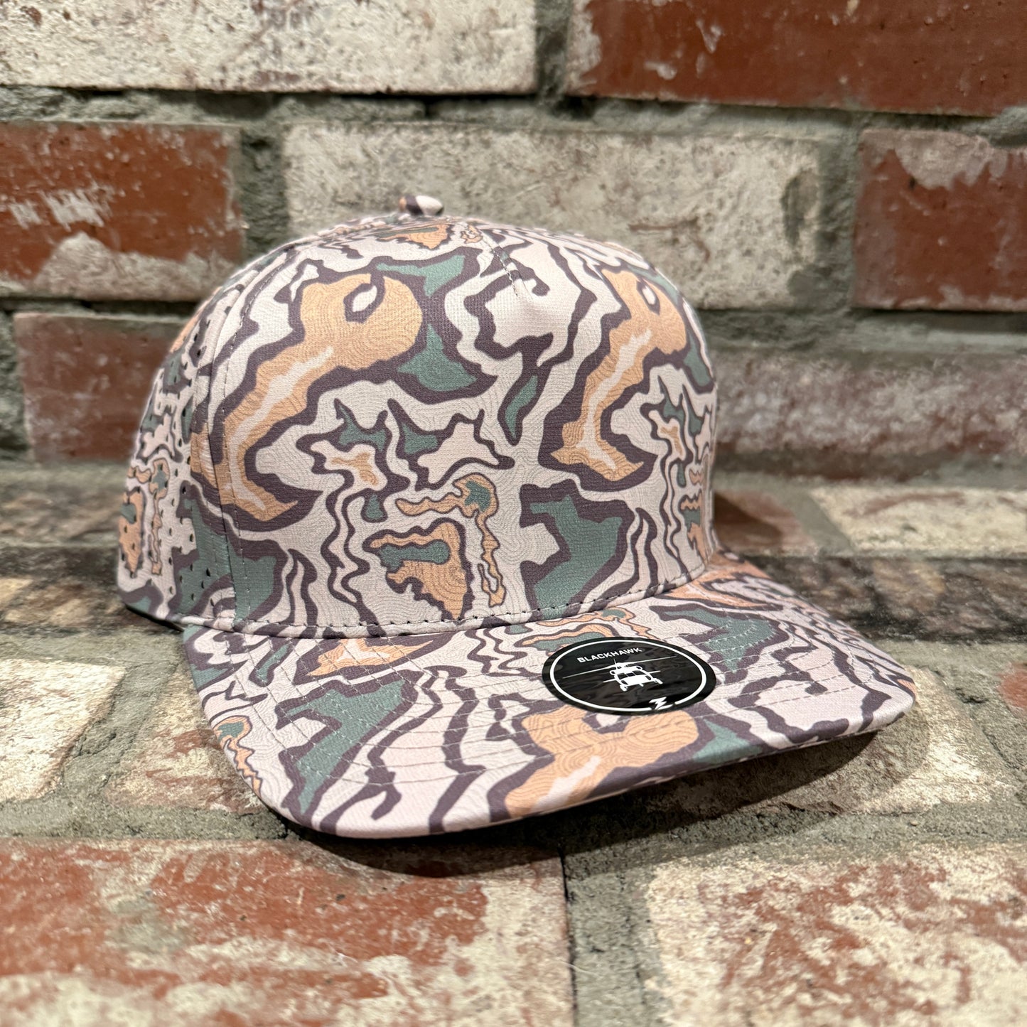 Zapped Blackhawk Hat with Customizable Leatherette Patch