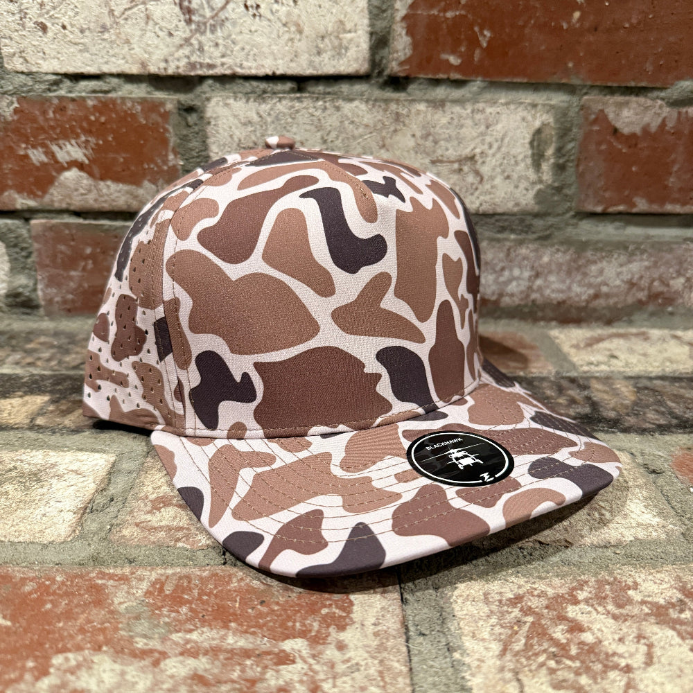 Zapped Blackhawk Hat with Customizable Leatherette Patch