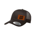 Yupoong 6066 Hat w/ custom Leatherette Patch
