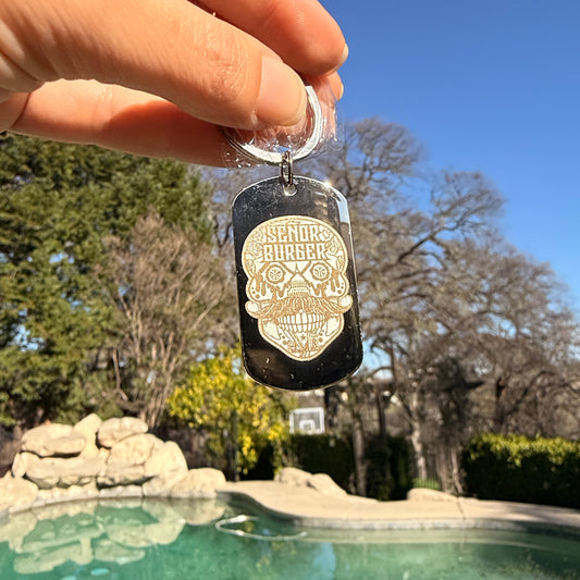 Stainless Steel Military Keychain