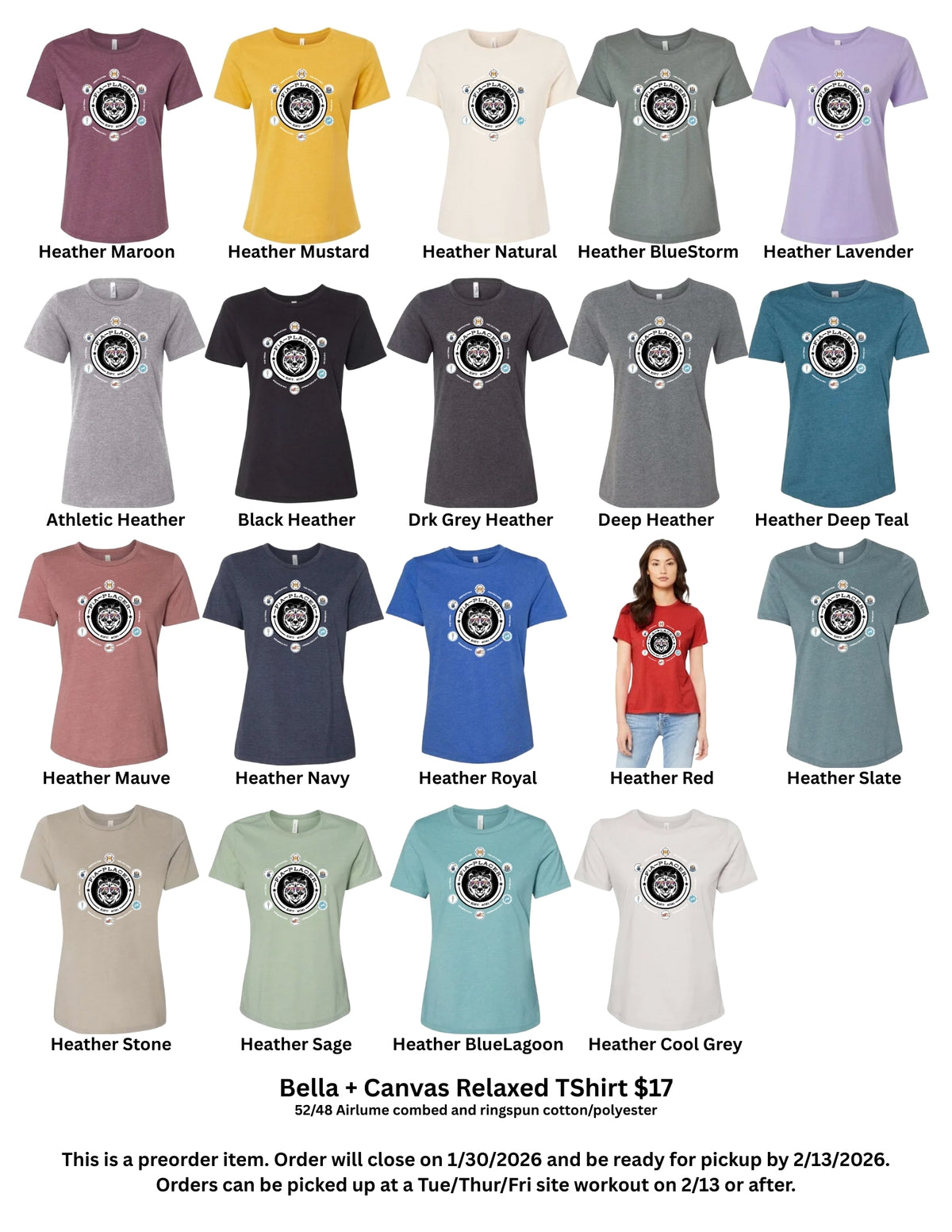 PREORDER - OTB Shirt Bella + Canvas Relaxed Heather