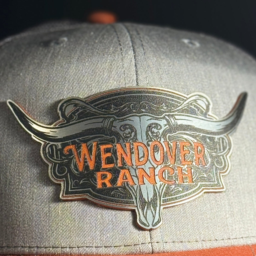 Zapped Osprey 7 Panel Hat with Customizable Leatherette Patch