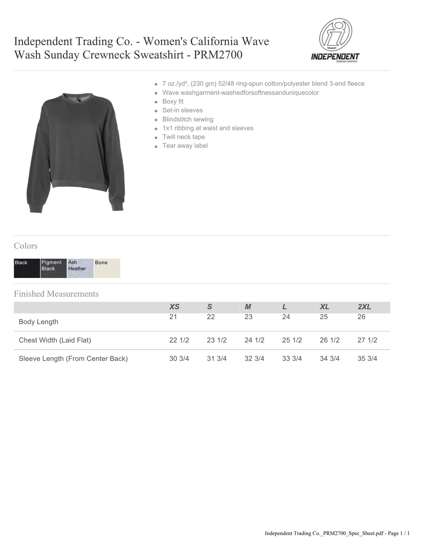 PREORDER - OTB 5 YEAR ANNIVERSARY CREWNECK SWEATSHIRT