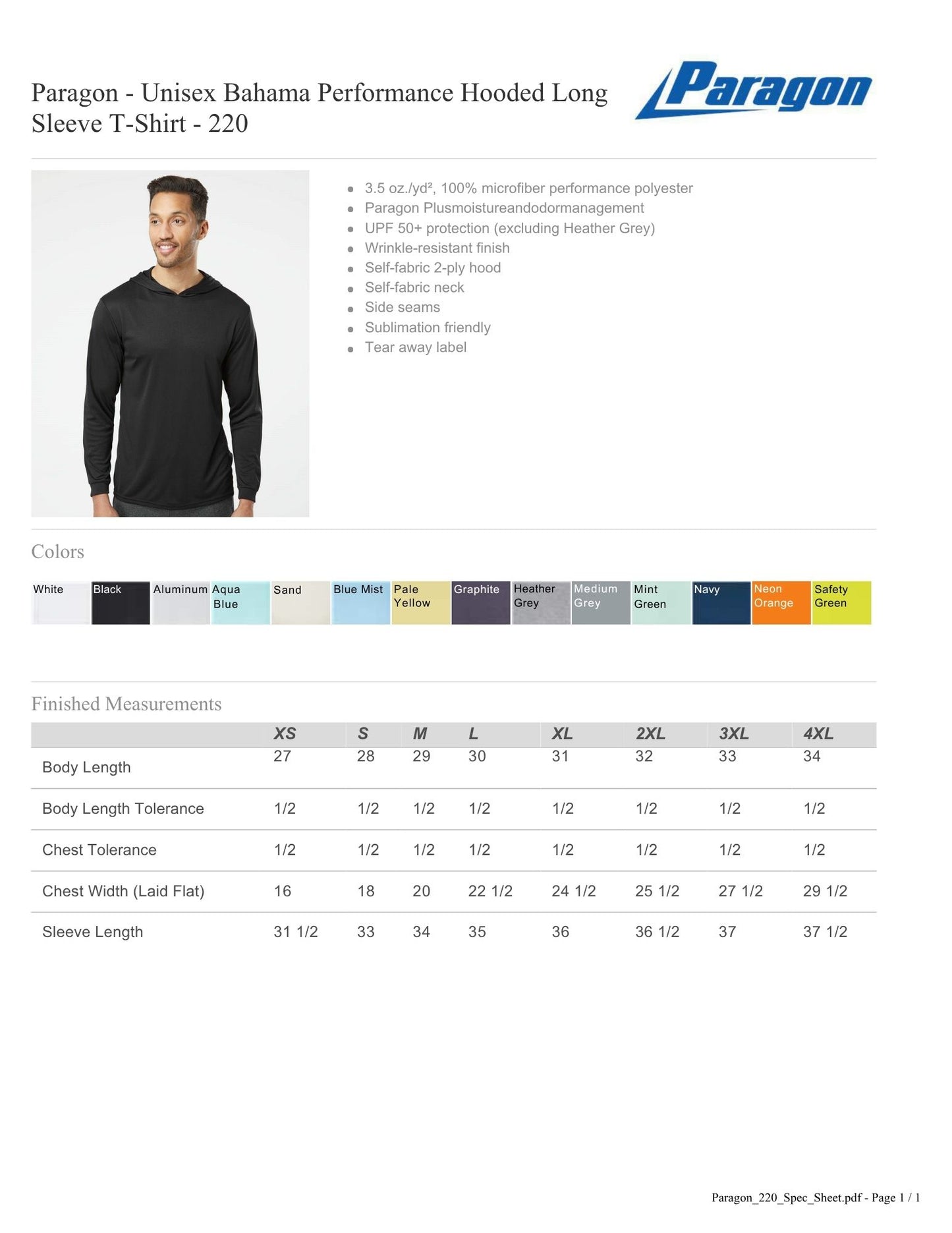 PREORDER - OTB Hooded UV Performance Shirt