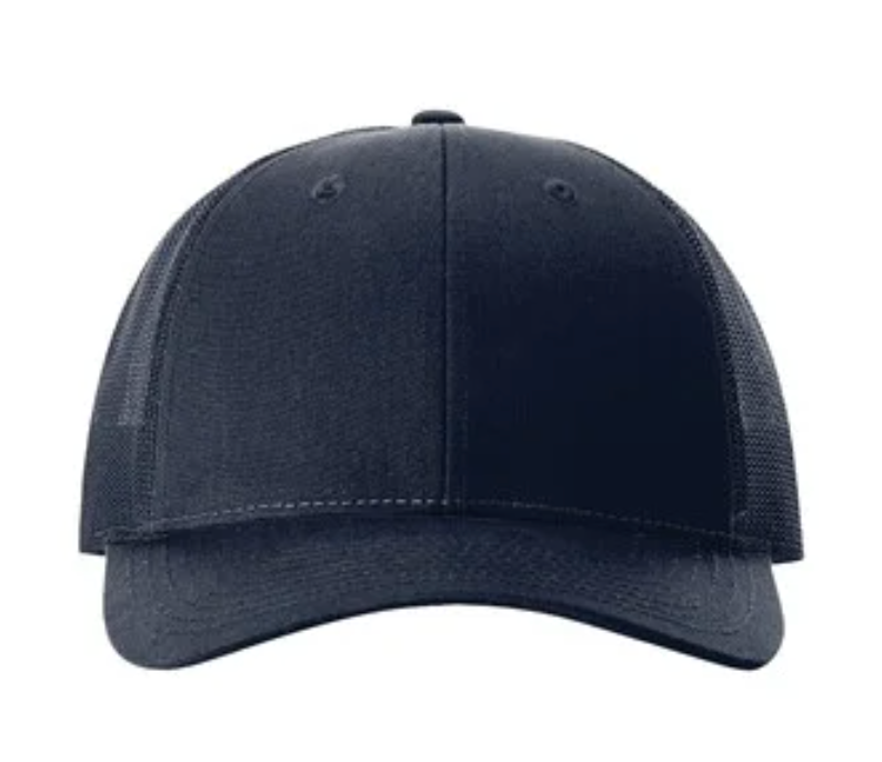 Richardson 115 Low Profile Trucker Cap w/ custom Leatherette Patch