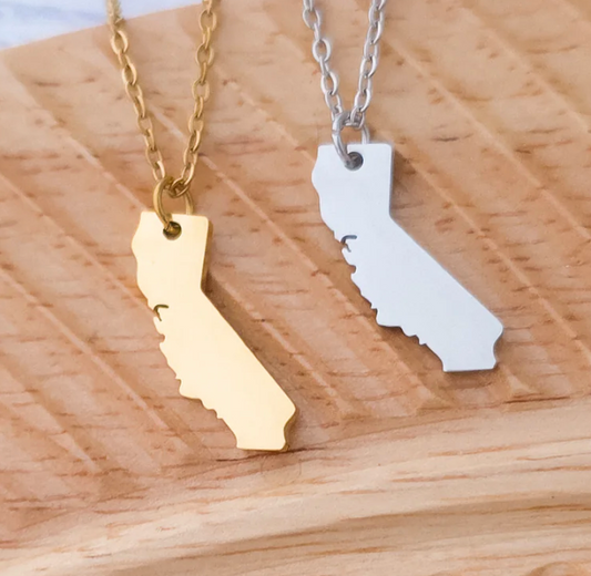 Custom Engraved CA Necklace