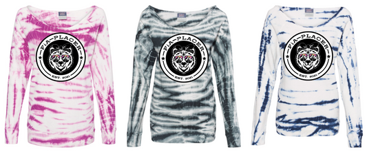PREORDER - OTB Off-the-Shoulder Tie Dyed Sweatshirt