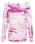 PREORDER - OTB Off-the-Shoulder Tie Dyed Sweatshirt
