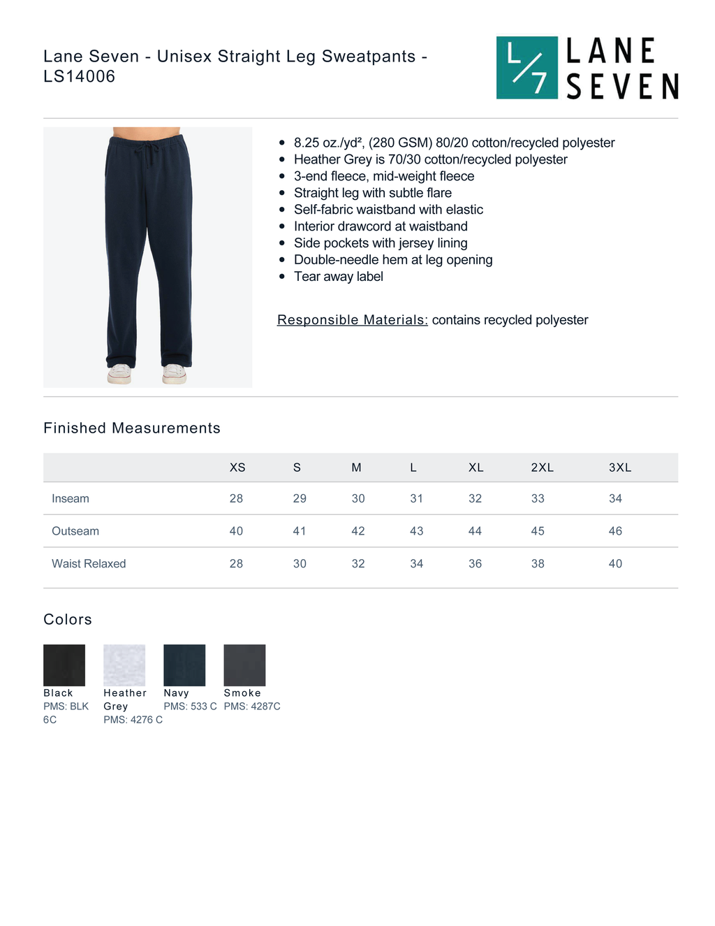PREORDER - OTB FiA Placer Fleece Straight Leg Sweatpants