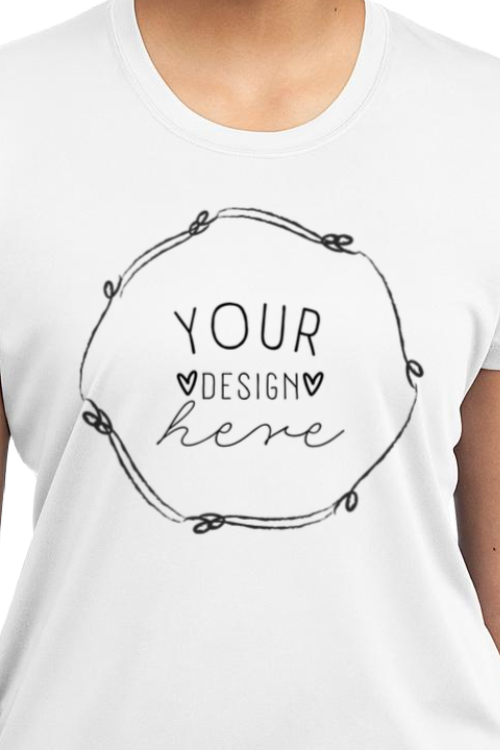Women's Personalized Screen Printed Performance Shirt
