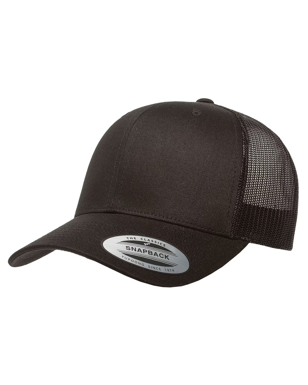 Yupoong 6066 Hat w/ custom Leatherette Patch