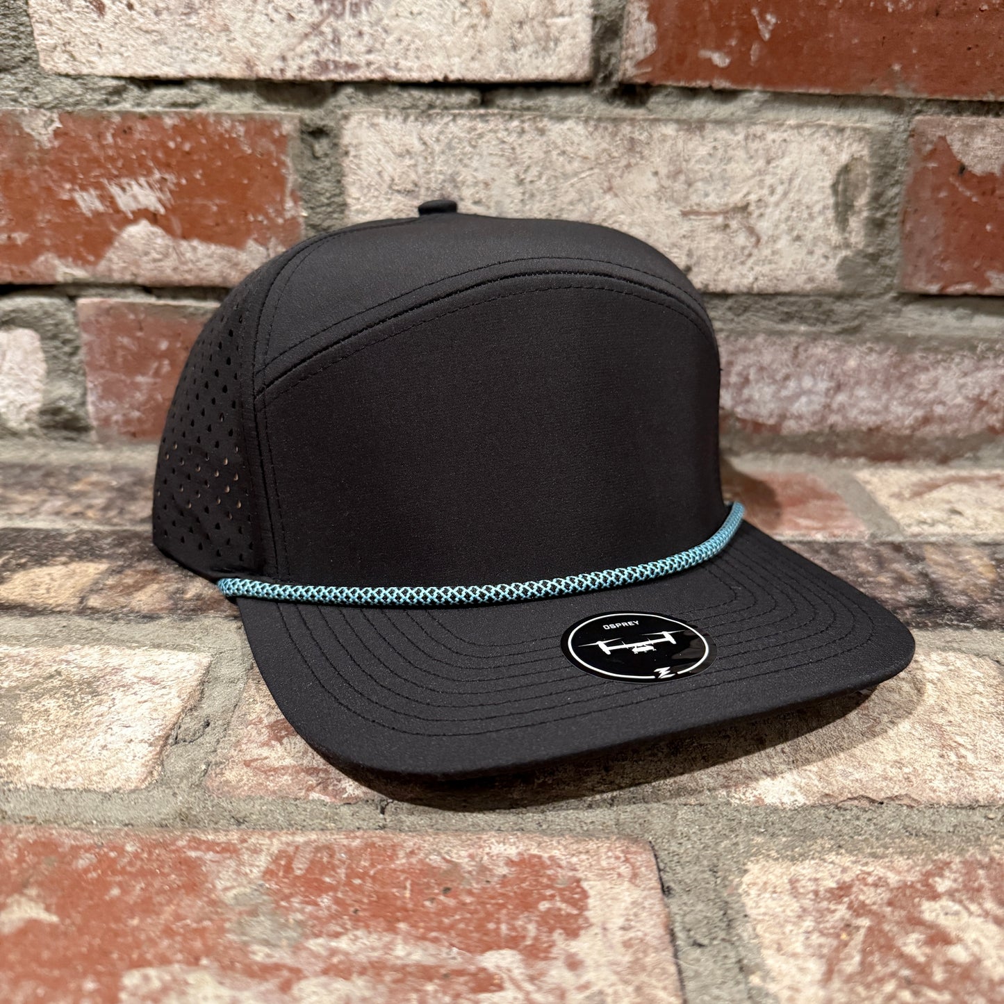Zapped Osprey 7 Panel Hat with Customizable Leatherette Patch