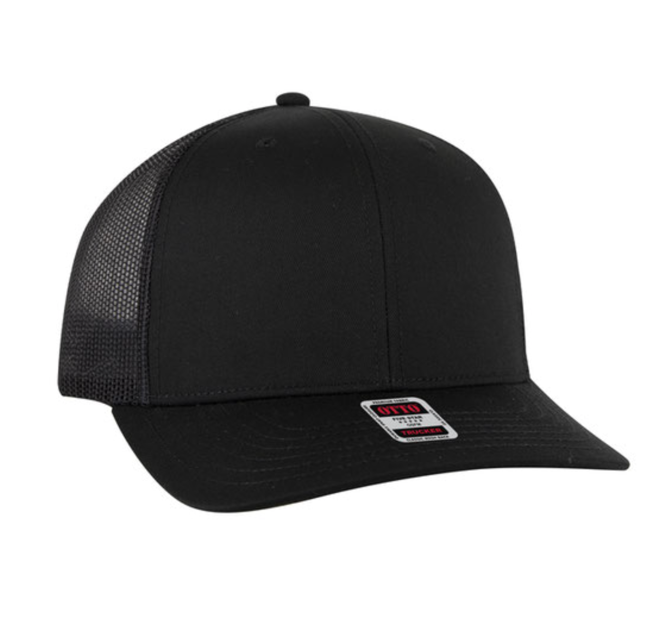 Otto 112 Trucker Cap w/ custom Leatherette Patch