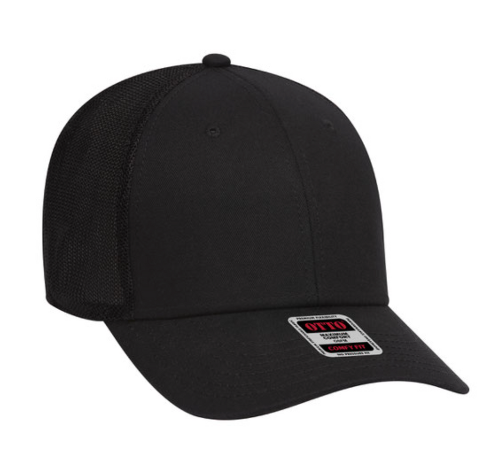 Otto 112 Trucker Cap w/ custom Leatherette Patch