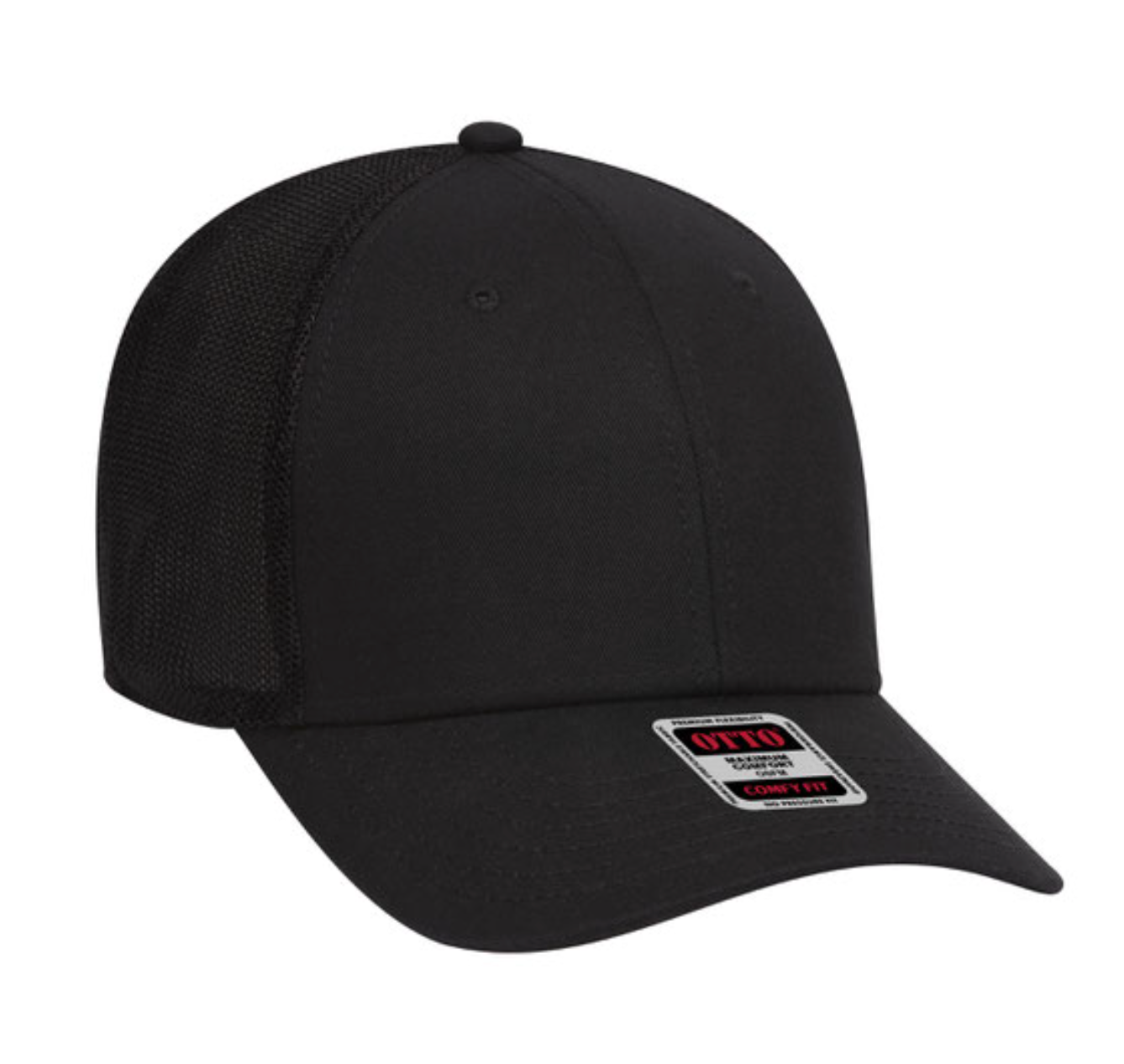 Otto 112 Trucker Cap w/ custom Leatherette Patch