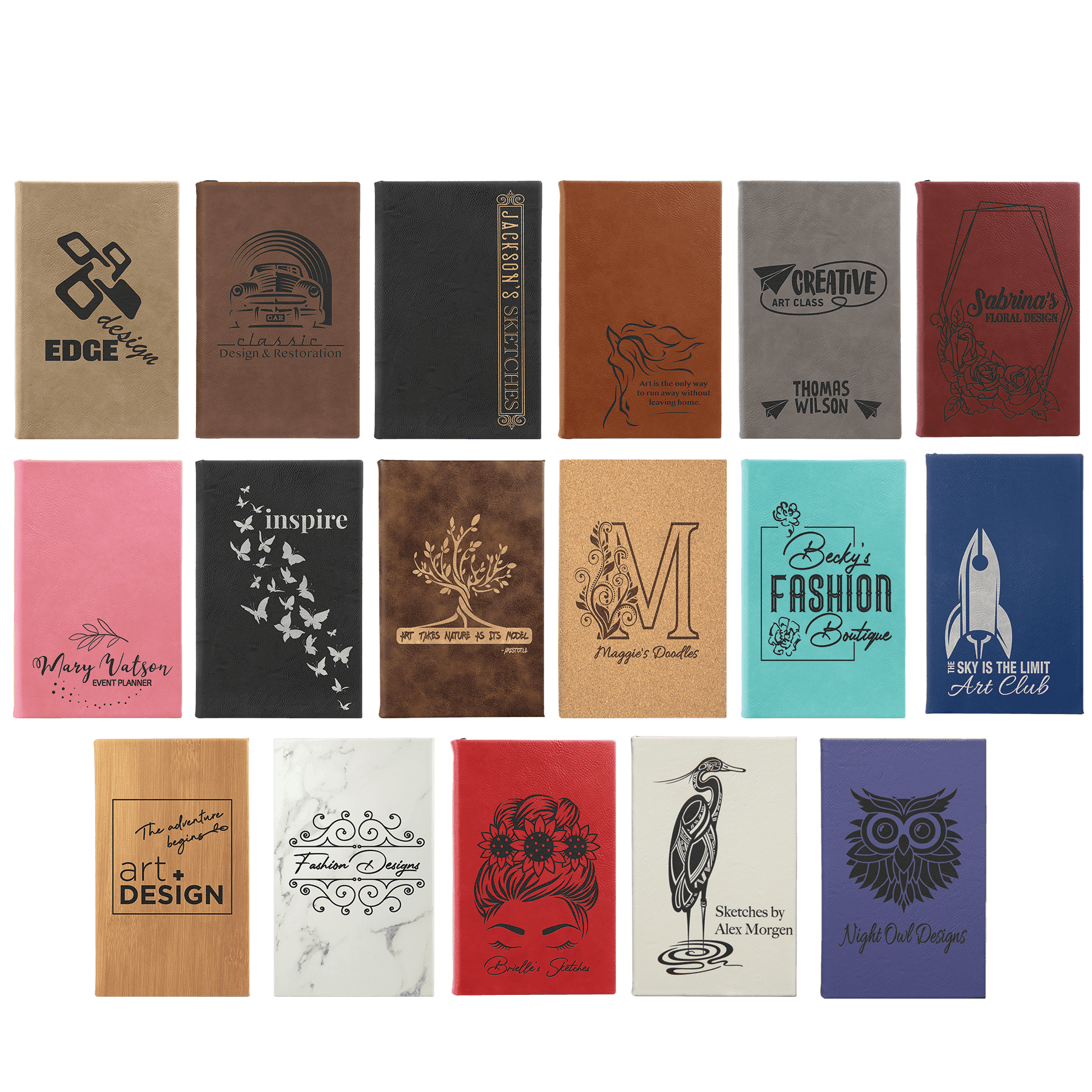 ABZolutely Crafted - Customizable Leatherette Notebook