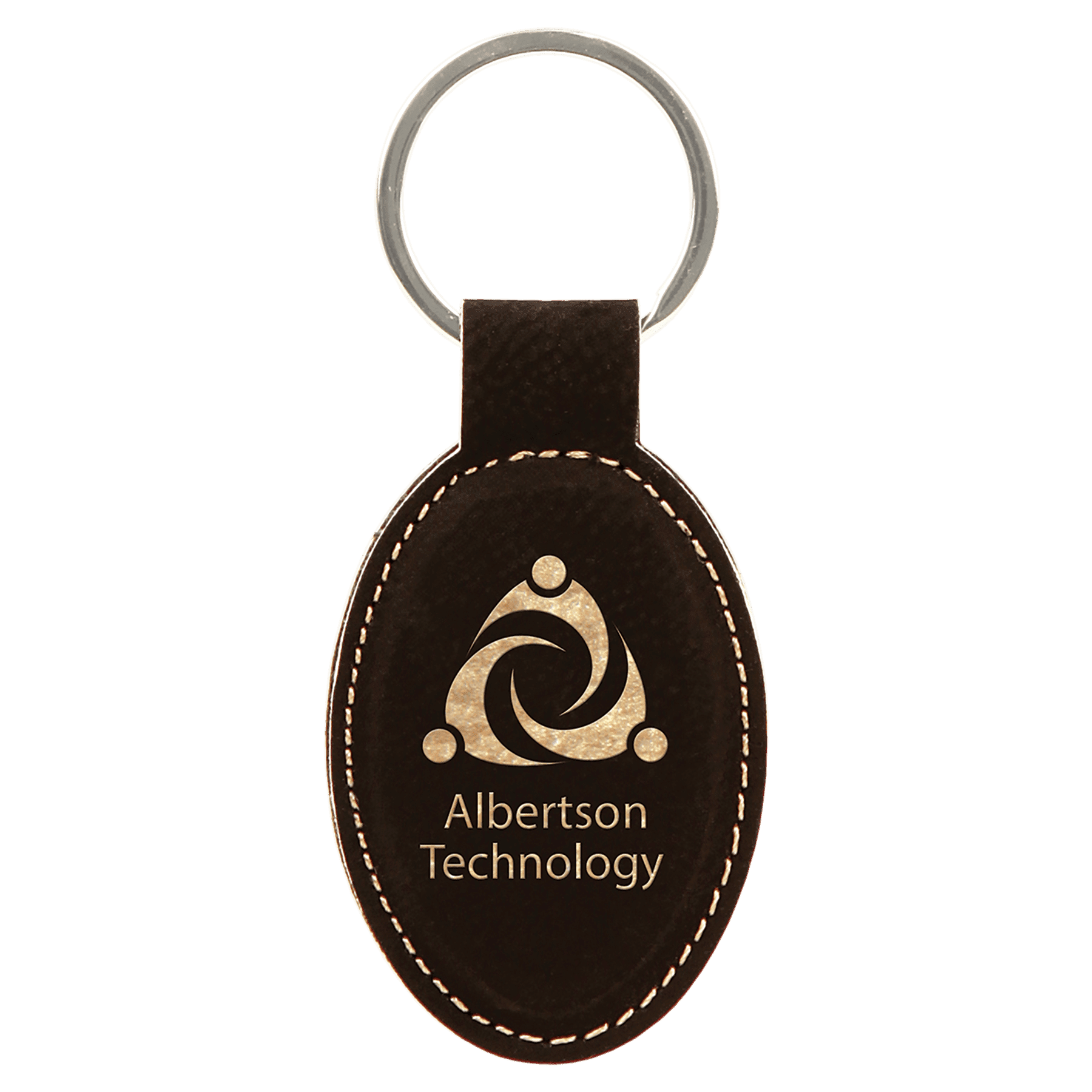 ABZolutely Crafted - Customizable Leatherette Oval Keychain