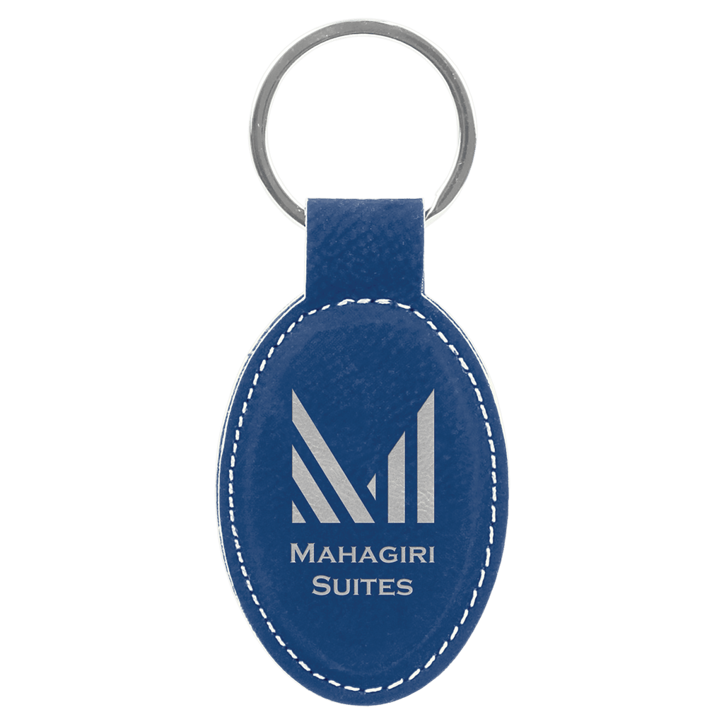 ABZolutely Crafted - Customizable Leatherette Oval Keychain