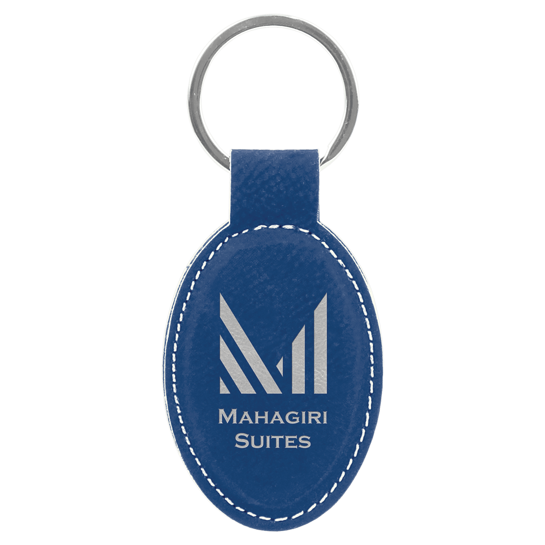 ABZolutely Crafted - Customizable Leatherette Oval Keychain
